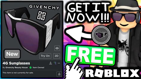 roblox givenchy|free sunglasses in Roblox.